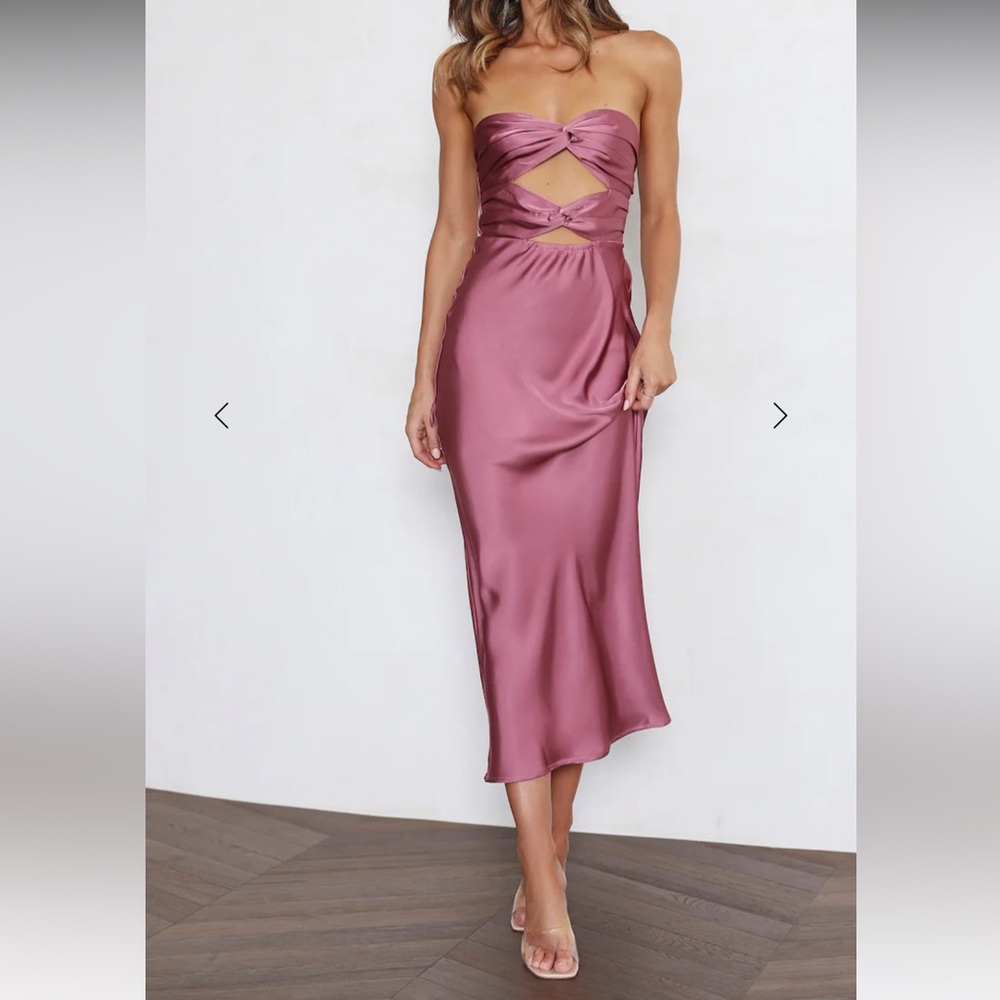 Hello Molly YOUR WARMTH MIDI DRESS ROSE